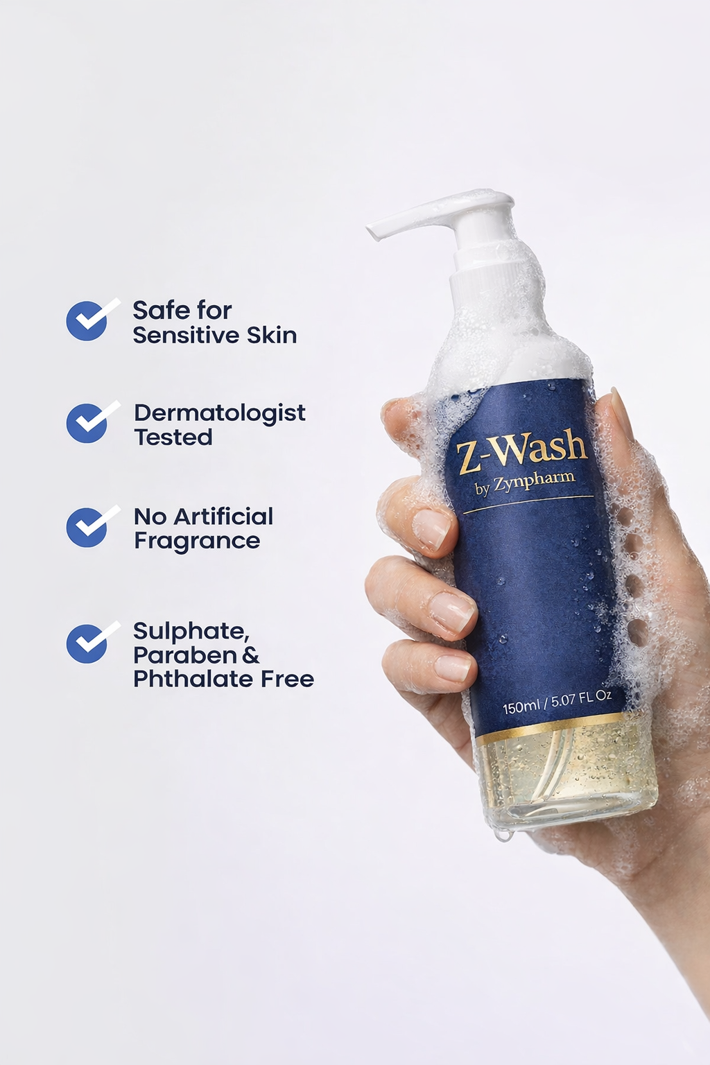 Z-Wash by Zynpharm | pH-Balanced Intimate Wash 150ml